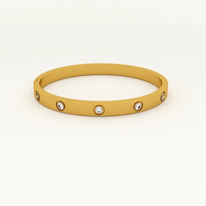 Crystal Love Bangle Bracelet