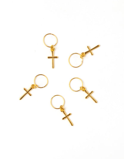 Hair hoop with pendant CROSS AFROline (5pcs)