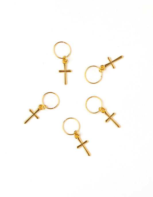 Hair hoop with pendant CROSS AFROline (5pcs)