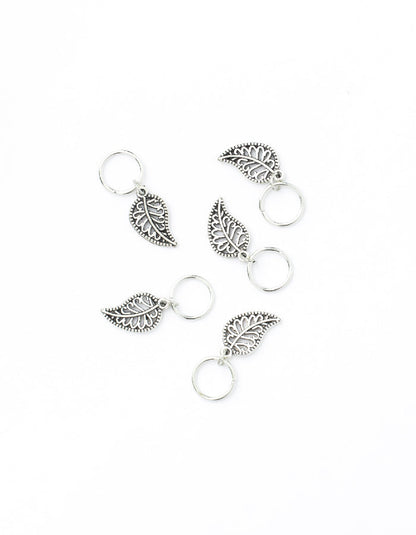 Hajékszer hair ring with pendant LEAF AFROline (5pcs)