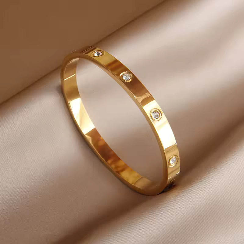 Crystal Love Bangle Bracelet